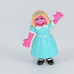Sesame Street Prairie Dawn Pink PVC Figure Fill-A-Bus 3″ SeaWorld Rare HTF